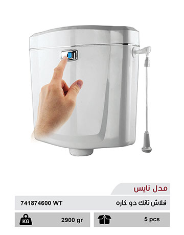 فلاش تانک دو کاره مدل نایس