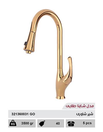 Golden dishwasher faucet model Shayna Golden